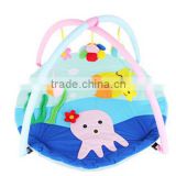 baby play floor mat with hanging toys/baby care play mat