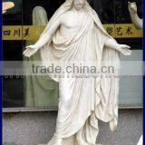 2013 Modern Tradional Jesus Christ Statue in White Marble thumbnail-1