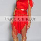 Greek Red Goddess Dress Sexy Princess Corset Costume thumbnail-1