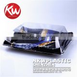 KW-0003 Disposable Black Designed Take Out Sushi Tray/Container
