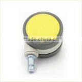 China Popular 65mm Yellow Nylon 360 Swivel Medical Caster thumbnail-2