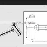 Small Modern Brass Bottle Trap With Wall Extension SL6707(05) thumbnail-4