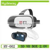 2015 Google Cardboard Portable Virtual Reality Box Adjustable VR 3D Glasses HY-002 Wholesale Price