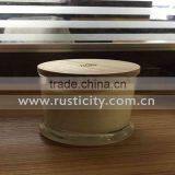 Glass Candle Jar With Wooden Lid,wholesale Votive Candle Holder