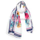 2015 Fashionable Flower Chiffon Scarf In Stock Whole Sale Hot Sale thumbnail-1