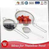 Modern Tools Kitchen Gadget 10/16/21cm Stainless Steel Mesh Strainer