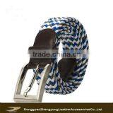 Albaba Popular Braided Webbing Genuine Leatehr Belts for Men