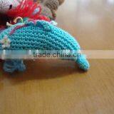 Hand Knit Crochet Christmas Educational Mini Dolphin