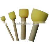 Sponge Brush With Wooden Handle