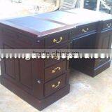 Wooden Office Partner Desk - Antique Reproduction Office Furniture