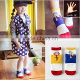 Children socks wholesale new cute cartoon villain short socks new design socks funny patterned socks