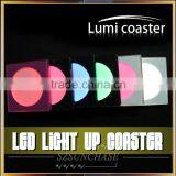 Promotion Colorful Plastic Led Flashing Drink/Beer Coaster thumbnail-2