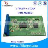 1 WAN + 4 LAN WIFI Module Extend Wireless Fidelity Function in Any Telecommunication Products