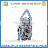 High-capacity Polyester Blue Tote Floral Cute Mommy Bag thumbnail-2