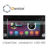 Ownice quad core Android 4.4 up to android 5.1 double 2 din universal Car GPS navigation with Wifi 2G+16G