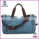 New design travel bag canvas weekend bag high quality duffel bag canvas overnight bag