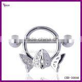 Stainless Steel Body Jewelry Unique Nipple Stretching Piercing