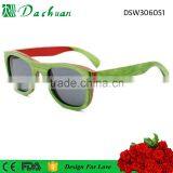 High Quality Italy Designer Blue Handmade Custom Skateboard Wood Sunglasses thumbnail-3