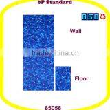 Tough, Long-lasting PVC Solid Blue Swimming Pool Lining Shimmer Full Patterned Pool liner Semi-finished by rolls