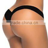 A37 Fashionable and Comfortable Black Red Low Waits Women Panty Summer Beach Wear Underwear 2015 New Solid Women Sexy G-string thumbnail-2