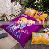 Reactive Printed Fancy Cartoon Bedding Set Indian Cotton 3d Baby Chinese Bed Cover Wholesale