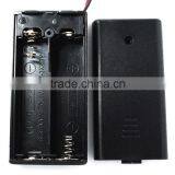 Hold 2 AA LR6 UM 3 Size Battery Holder 3V Case Box With Snap Connector Wire Lead thumbnail-1