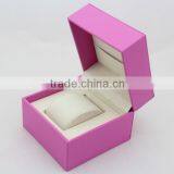 Lovely Pink Leather Watch Packaging Box for Women
