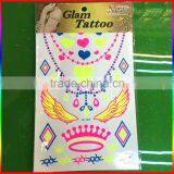 Newest Fluorescence Temporary Tattoo Body Water Based Tattoo thumbnail-1