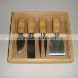 Cheese Knife Set With Wooden Box