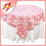 Latest Design Factory Sale Cheap Round Table Organza Overlay With Rosette Decoration thumbnail-5