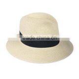 Ladies Wide Brim Bow Straw Women Summer Sun Hats thumbnail-2