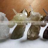 Natural Quartz Clear Crystal Carving Unicorn for Decoration thumbnail-4