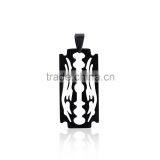 Fashion Jewelry Blade Design Pendant Necklace 316L Stainless Steel for Men Women thumbnail-1