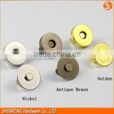 New leather bag magnetic fittings, wholesale bag metal button, bag fittings and accessories
