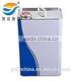 4L square tinplate pail for oil, chemical container,