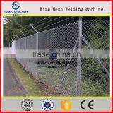 Galvanized Steel Chain Link Fence PVC Coated Diamond Panel Fence