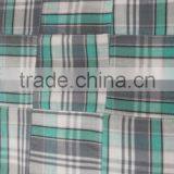 Madras Check Patchwork Handmade Pure Fabrics For Sofa thumbnail-1
