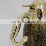 Golden Arabic Metal Printing Tea Pot Set for Dubai thumbnail-2