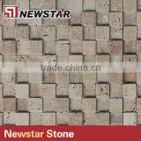 3D Natural Travertine Square Stone Mosaic thumbnail-1