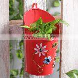 Metal Iron Flower Pot Balcony Garden Planter | Metal Iron Hanging Decorative Artificial thumbnail-1