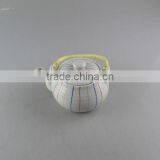 Stocked Round Ceramic Tea Pot With Flexible Handle thumbnail-1