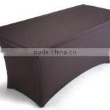 Hotsale Spandex Plain Rectangular Table Cover for Hotel Restaurant Weddings thumbnail-1