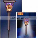 2-PC 145X145 Die Cast Aluminum Solar Garden Decoration Path Light With Mosaic Lens thumbnail-2