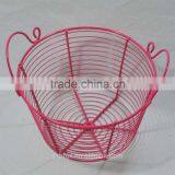 Metal Wire Pet Egg Basket With Handles thumbnail-2