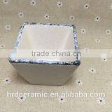 China Manufacturer Stocked White Porcelain Square Ceramic Dish thumbnail-4