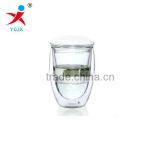 Transparent double insulation resistance glass separation egg-shaped glass tea tea cup insulation cold drink cup home