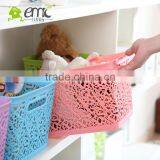 Emc Plastic Baskets, Plastic Rectangular Baskets With Handle thumbnail-1