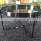 New Product Hotel Articles Metal Brass Brush Stainless Steel Coffee Table thumbnail-3