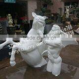 Fiberglass Rider With Horse Character thumbnail-1