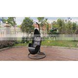 Garden Single Size Rattan Hanging Swing Chair Garden Outdoor Cushioned With Steel Frame thumbnail-5